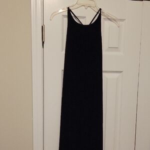Alex Evenings Black Halter Maxi Sundress